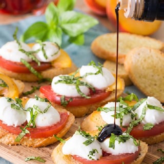 Mozzarella Tomato Basil Toast